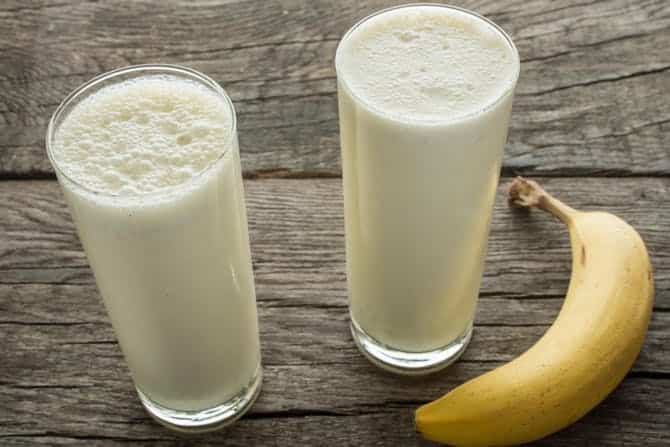 banana and milk"