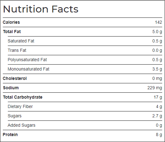 Nutrition Facts"