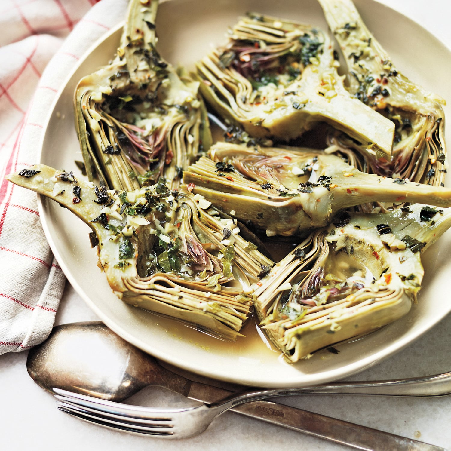 Roman-Style Artichokes"