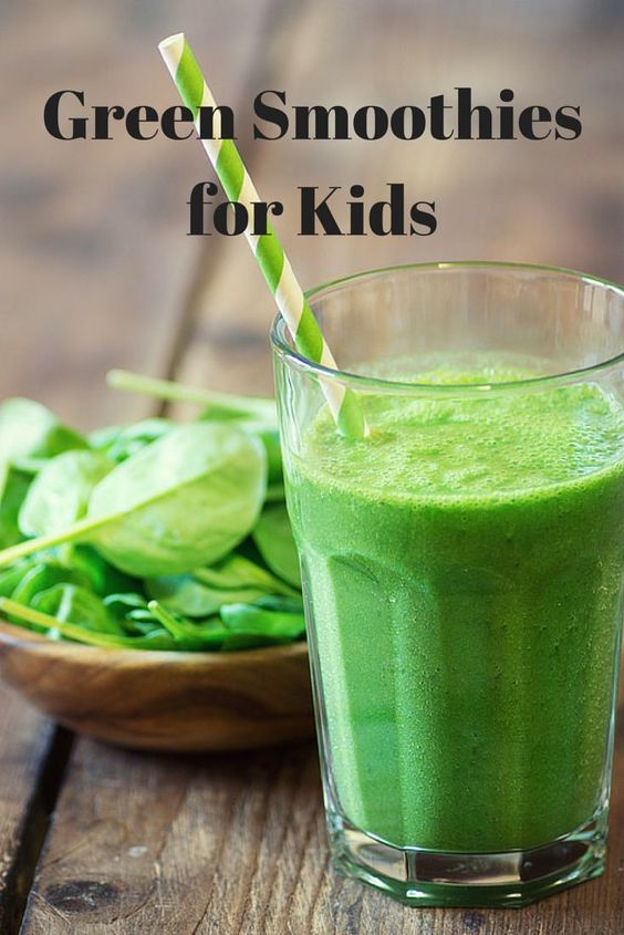 HTML We are sharing photo of green smoothies for kids.