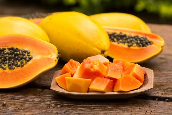 papaya fruits"