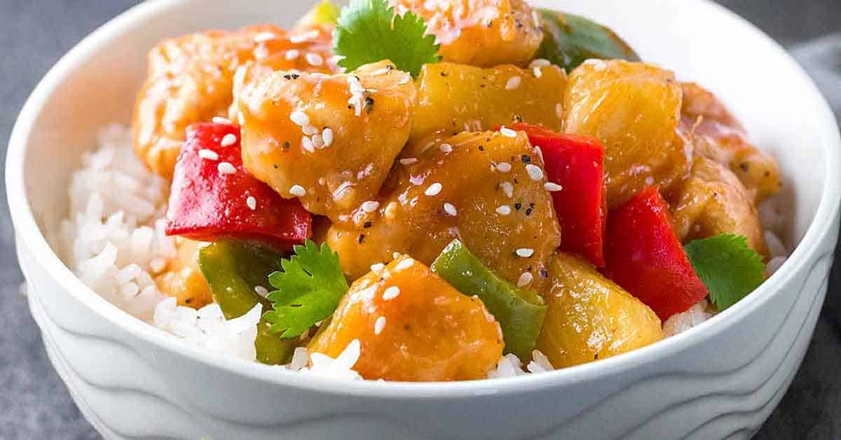 Sweet-and-Sour Chicken Bowl